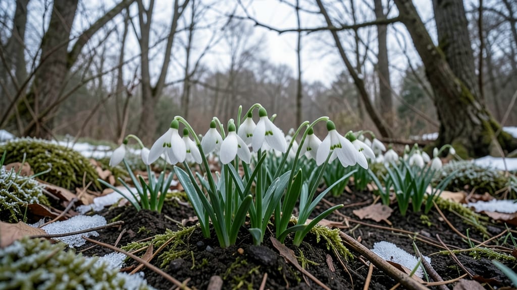 Snowdrops: Delicate White Blooms