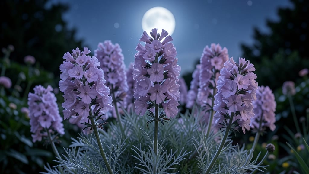Night-Scented Stock with Lavender-Purple Flowers