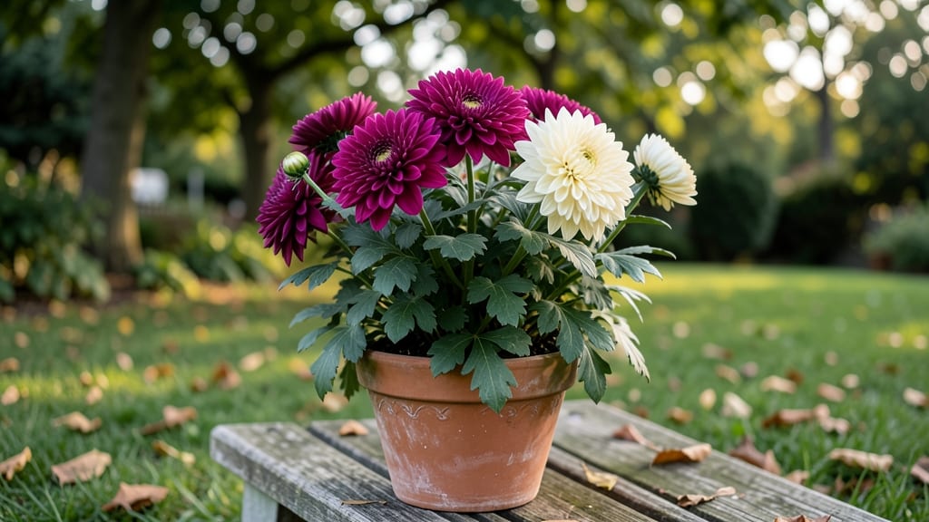 How Long Do Mums Bloom in Pots: Variety-Specific Lifespans and Light Needs