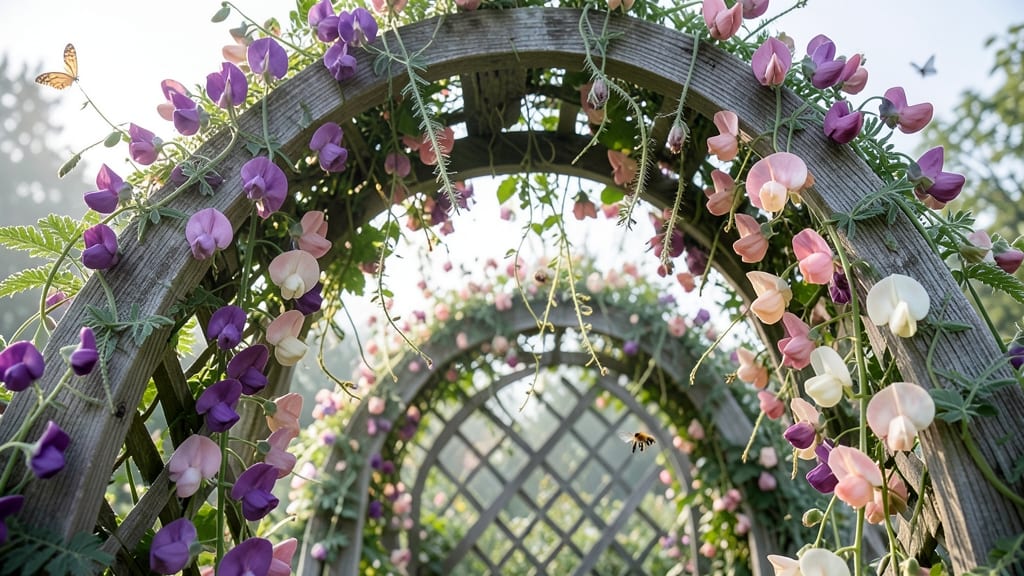 Sweet Peas for Trellis Climbers