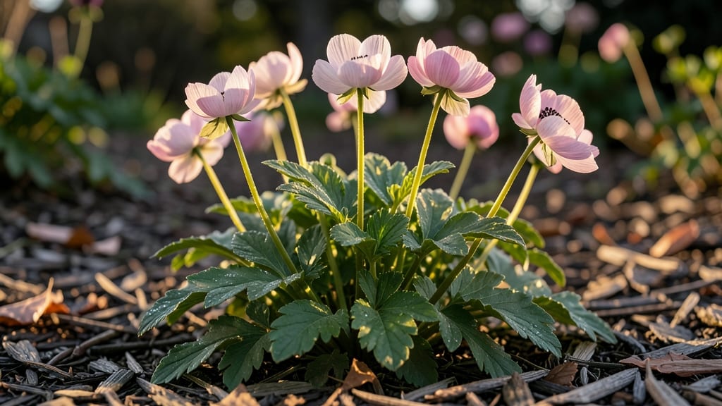 Japanese Anemone for Graceful Pink Flowers