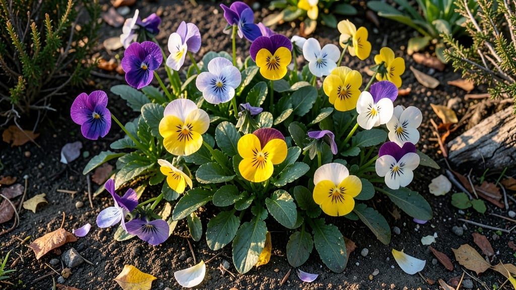 Pansies for Edible Cheerful Faces