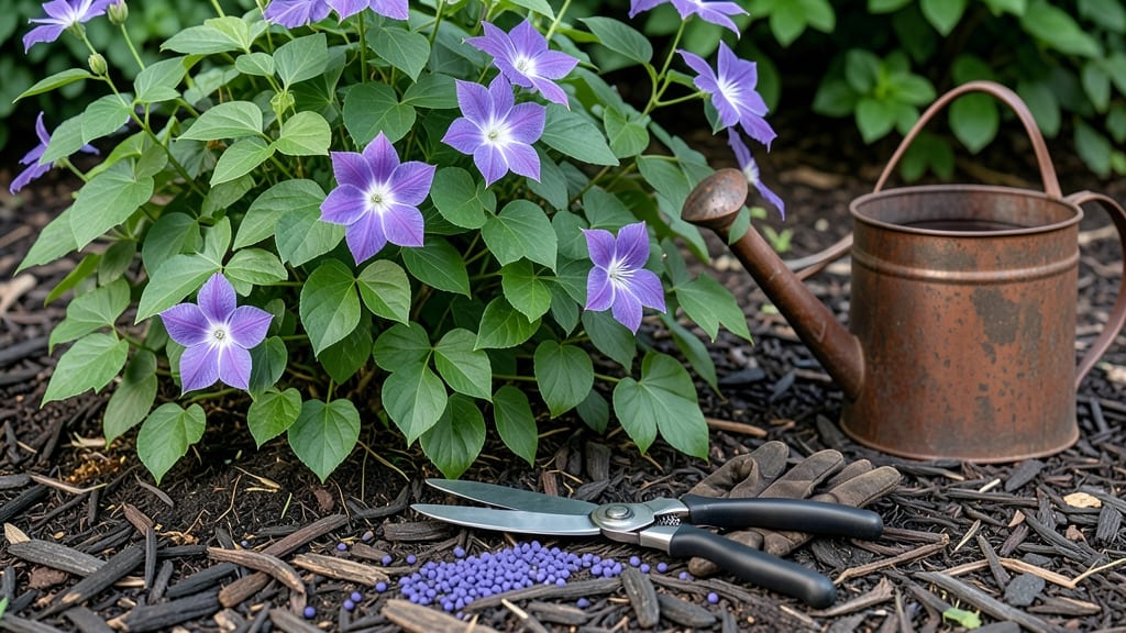 How to Make Clematis Bloom All Summer: Prune, Feed, and Water for Nonstop Purple Spikes