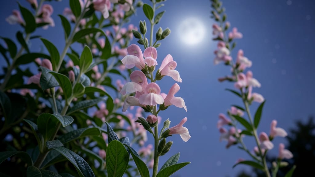 Evening Snapdragon with Fragrant Pink and White Flowers