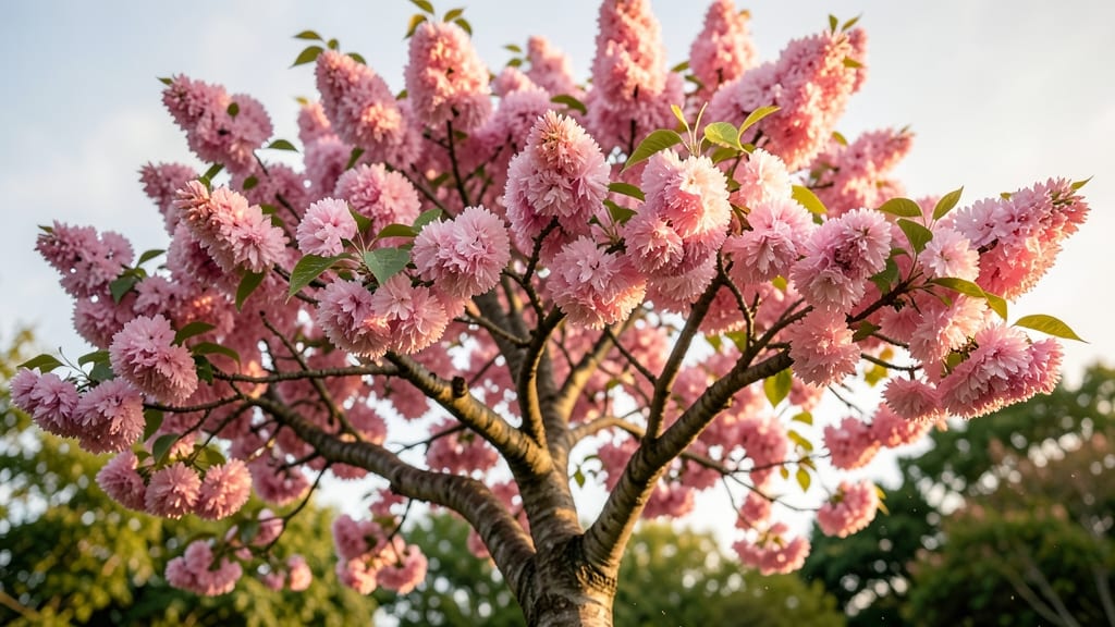 Japanese Tree Lilac with Fragrant Pink Blossoms