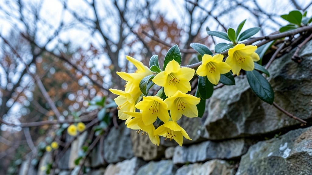 Winter Jasmine with Fragrant Yellow Flowers