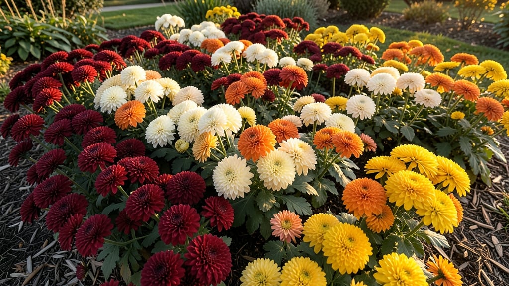 Mums (Chrysanthemums) for Classic Autumn Display