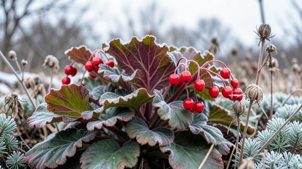 Coral Bells with Edible Berries