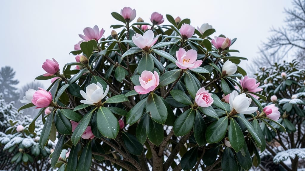 Christmas Camellia (Camellia sasanqua)